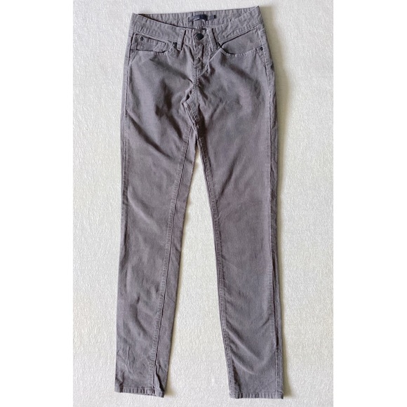 prAna Trinity Corduroy Pants Woman’s Size 0 Light Grey Casual Everyday Wear - Picture 3 of 16